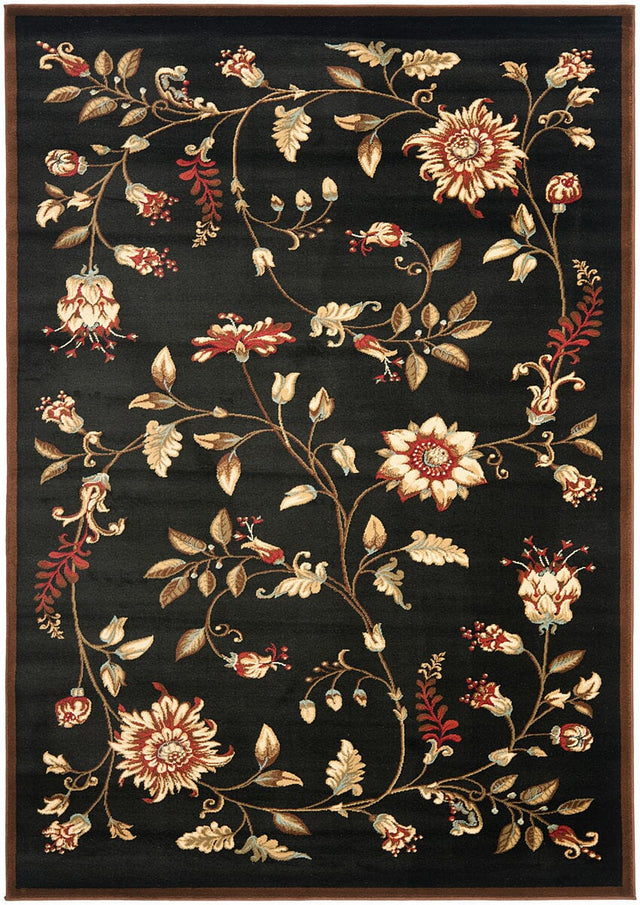 Safavieh Lyndhurst Lnh552 - 9091 Black / Multi Rugs - Safavieh - lnh552 - 9091 - 7sq
