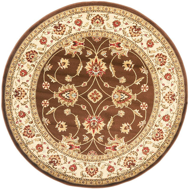 Safavieh Lyndhurst Lnh553 - 2512 Brown / Ivory Rugs - Safavieh - lnh553 - 2512 - 5r