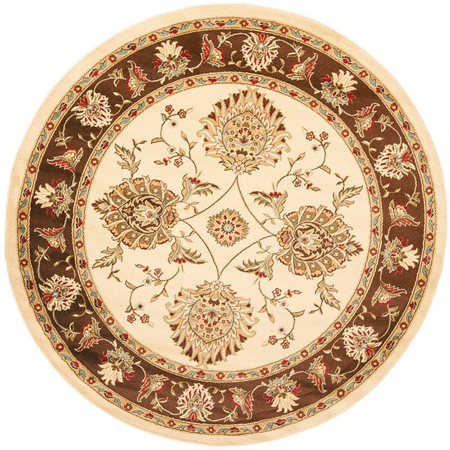 Safavieh Lyndhurst Lnh555 - 1225 Ivory / Brown Rugs - Safavieh - lnh555 - 1225 - 5r