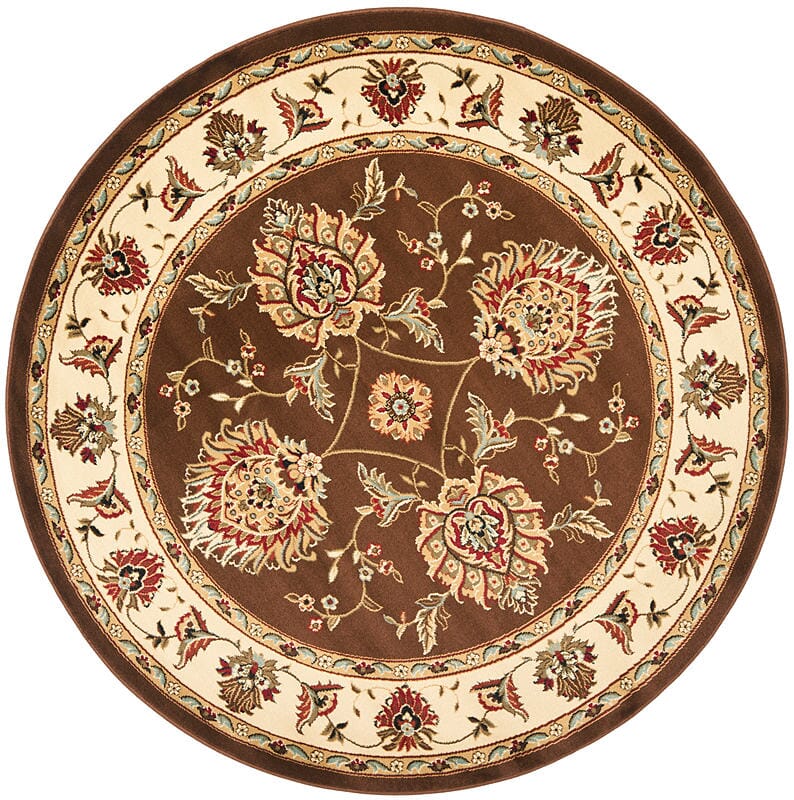 Safavieh Lyndhurst Lnh555 - 2512 Brown / Ivory Rugs - Safavieh - lnh555 - 2512 - 5r