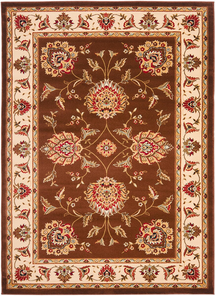 Safavieh Lyndhurst Lnh555 - 2512 Brown / Ivory Rugs - Safavieh - lnh555 - 2512 - 5r