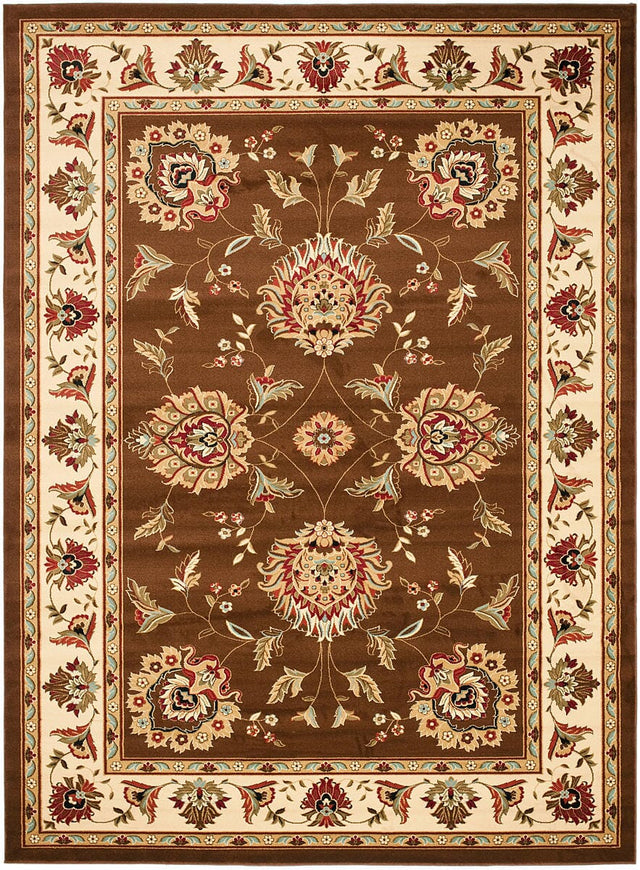 Safavieh Lyndhurst Lnh555 - 2512 Brown / Ivory Rugs - Safavieh - lnh555 - 2512 - 5r