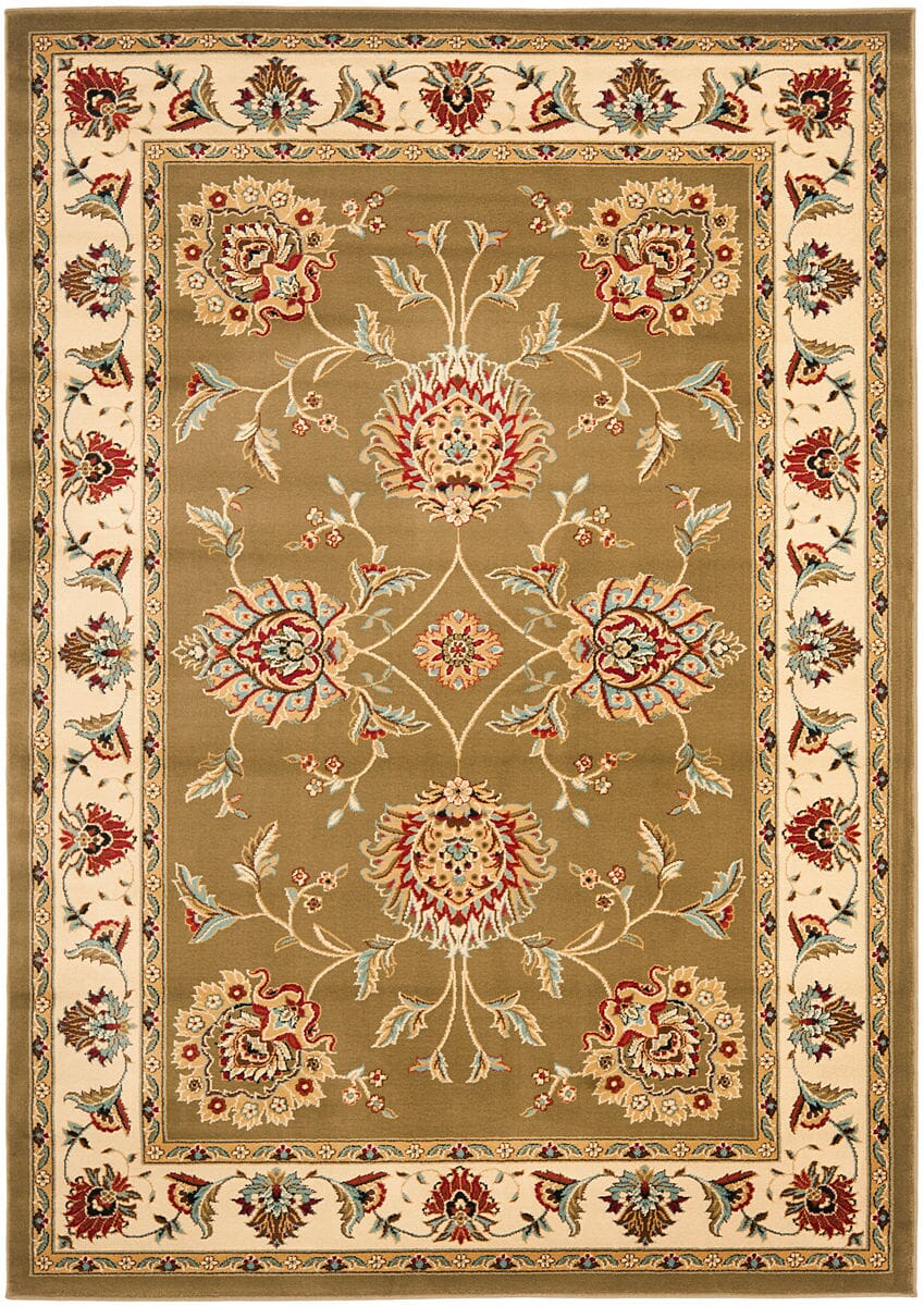 Safavieh Lyndhurst Lnh555 - 5212 Green / Ivory Rugs - Safavieh - lnh555 - 5212 - 7sq