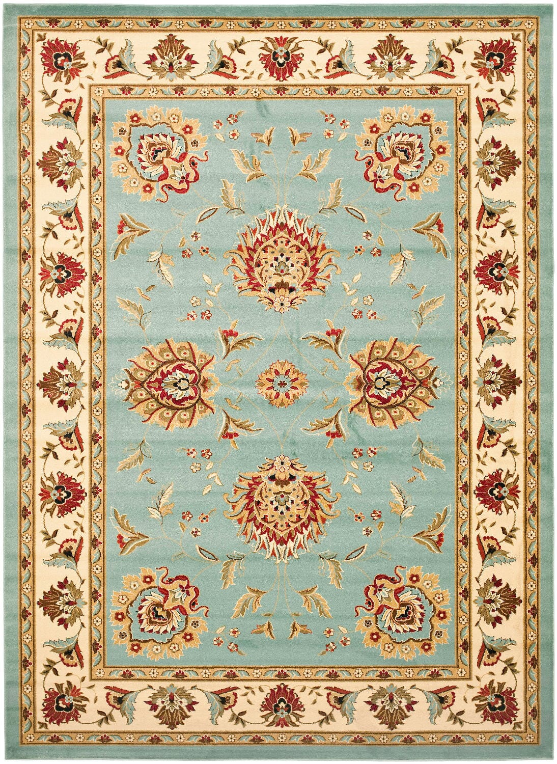 Safavieh Lyndhurst Lnh555 - 6512 Blue / Ivory Rugs - Safavieh - lnh555 - 6512 - 7sq