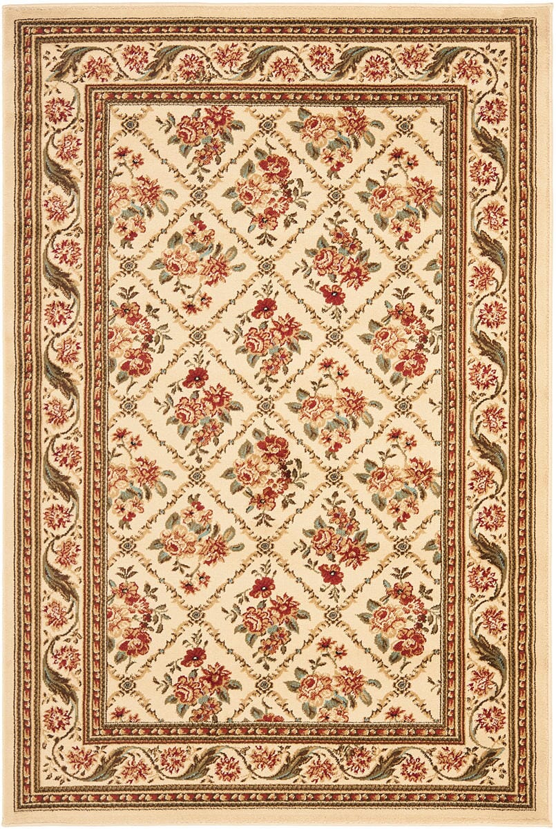 Safavieh Lyndhurst Lnh556 - 1212 Ivory / Ivory Rugs - Safavieh - lnh556 - 1212 - 5r