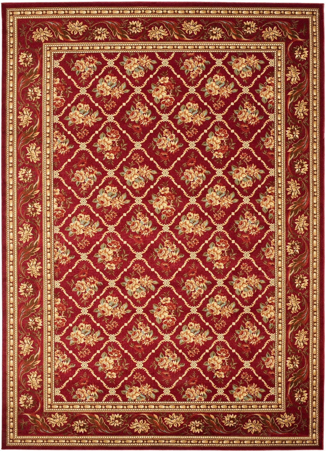 Safavieh Lyndhurst Lnh556 - 4040 Red / Red Rugs - Safavieh - lnh556 - 4040 - 7sq