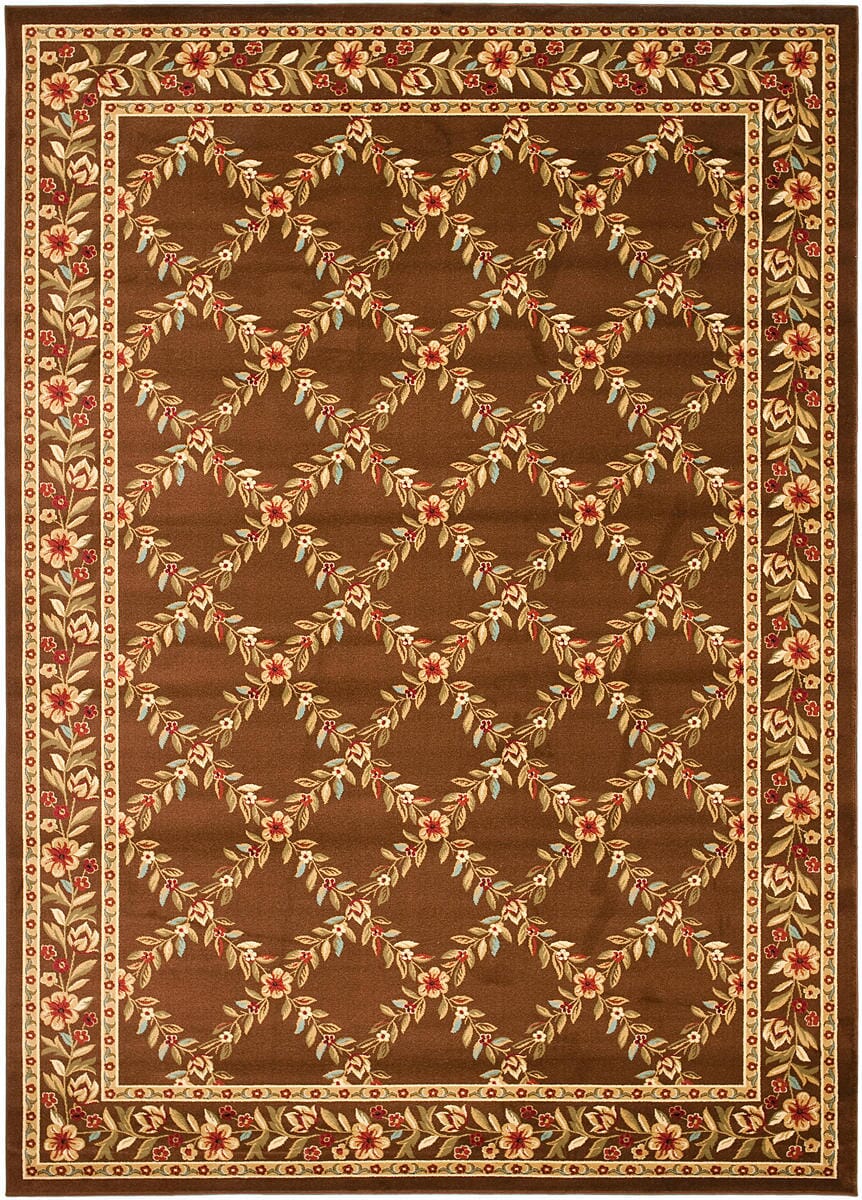 Safavieh Lyndhurst Lnh557 - 2525 Brown / Brown Rugs - Safavieh - lnh557 - 2525 - 5r