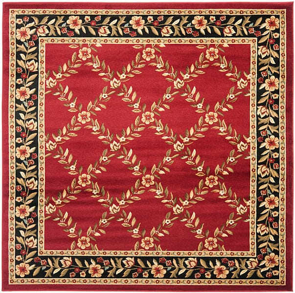 Safavieh Lyndhurst Lnh557 - 4090 Red / Black Rugs - Safavieh - lnh557 - 4090 - 7sq