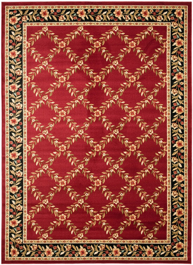 Safavieh Lyndhurst Lnh557 - 4090 Red / Black Rugs - Safavieh - lnh557 - 4090 - 7sq