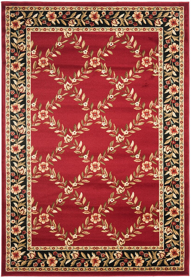 Safavieh Lyndhurst Lnh557 - 4090 Red / Black Rugs - Safavieh - lnh557 - 4090 - 7sq
