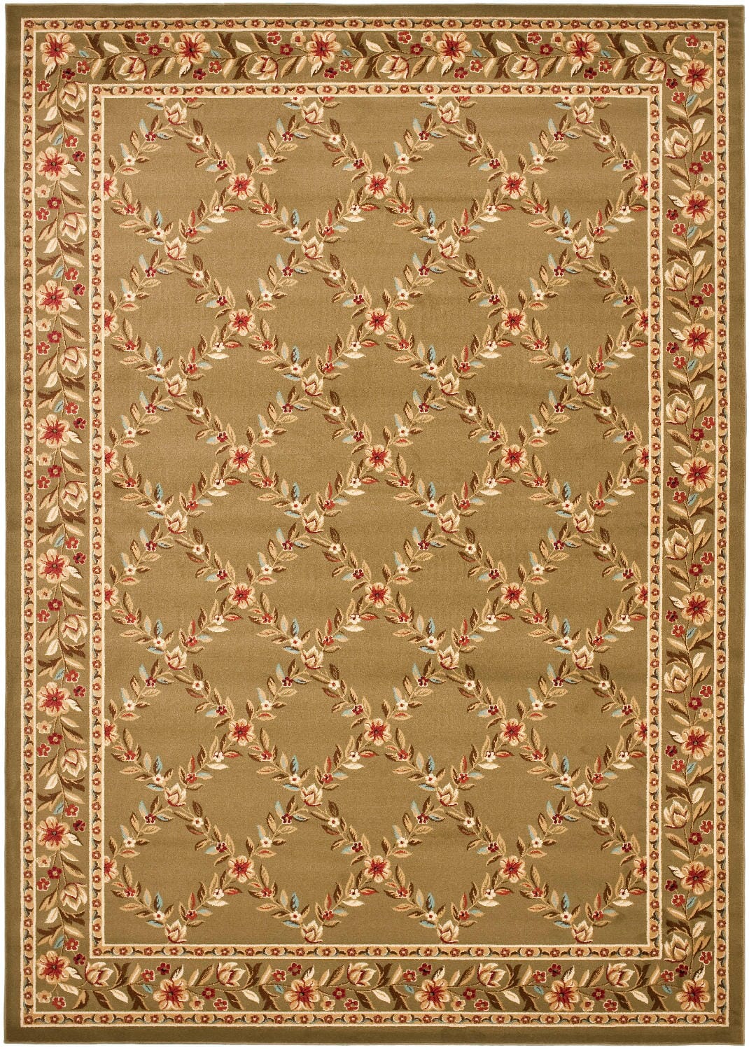 Safavieh Lyndhurst Lnh557 - 5252 Green / Green Rugs - Safavieh - lnh557 - 5252 - 7sq