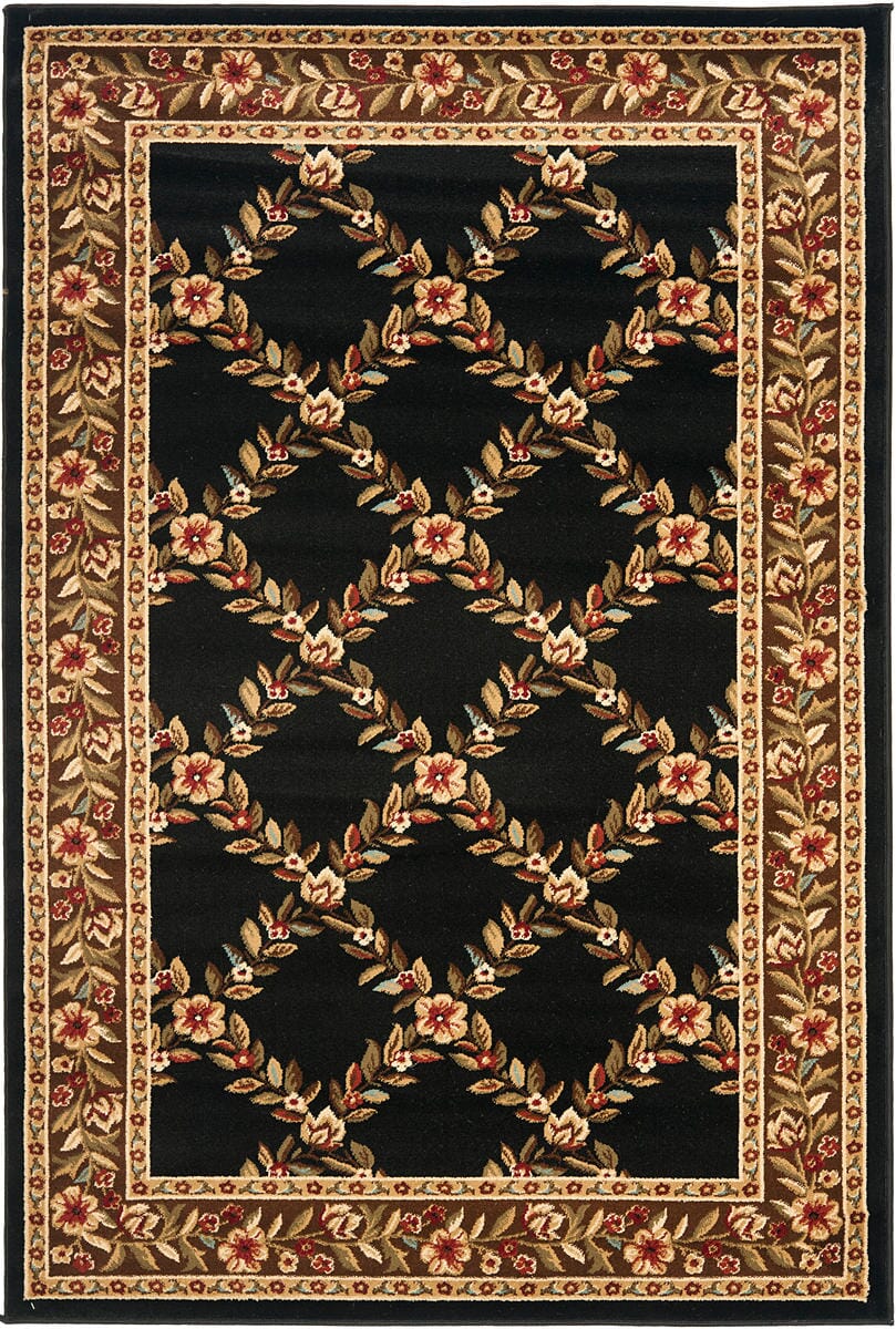 Safavieh Lyndhurst Lnh557 - 9025 Black / Brown Rugs - Safavieh - lnh557 - 9025 - 5r