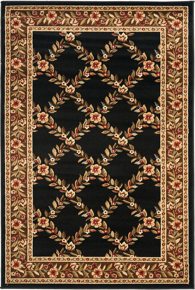 Safavieh Lyndhurst Lnh557 - 9025 Black / Brown Rugs - Safavieh - lnh557 - 9025 - 5r