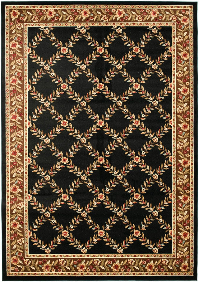 Safavieh Lyndhurst Lnh557 - 9025 Black / Brown Rugs - Safavieh - lnh557 - 9025 - 5r