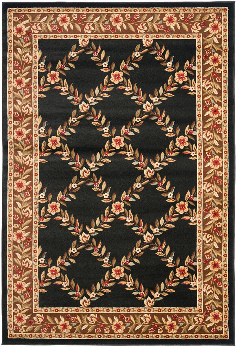 Safavieh Lyndhurst Lnh557 - 9025 Black / Brown Rugs - Safavieh - lnh557 - 9025 - 7sq
