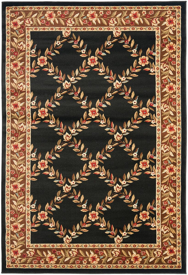 Safavieh Lyndhurst Lnh557 - 9025 Black / Brown Rugs - Safavieh - lnh557 - 9025 - 7sq
