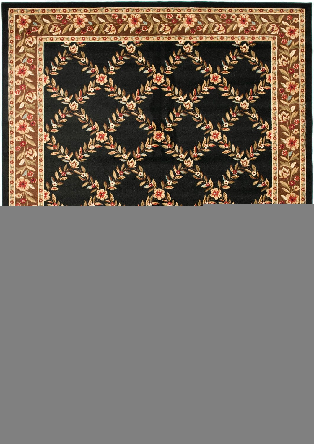 Safavieh Lyndhurst Lnh557 - 9025 Black / Brown Rugs - Safavieh - lnh557 - 9025 - 7sq