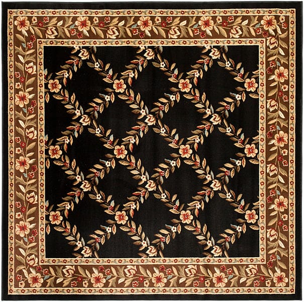 Safavieh Lyndhurst Lnh557 - 9025 Black / Brown Rugs - Safavieh - lnh557 - 9025 - 7sq
