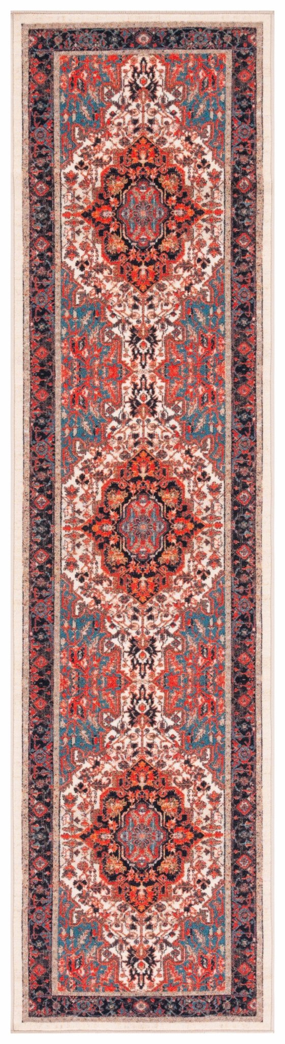 Safavieh Machine Washable Journey Jny107A Ivory/Red Rug - Safavieh - jny107a - 29