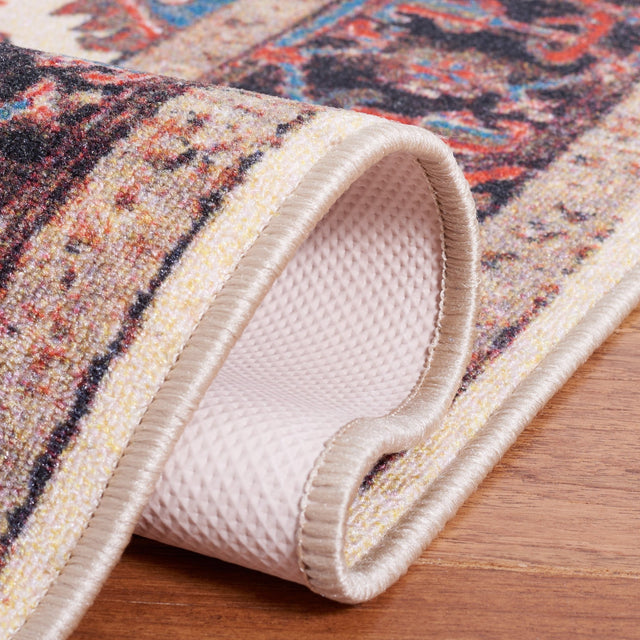 Safavieh Machine Washable Journey Jny107A Ivory/Red Rug - Safavieh - jny107a - 7r