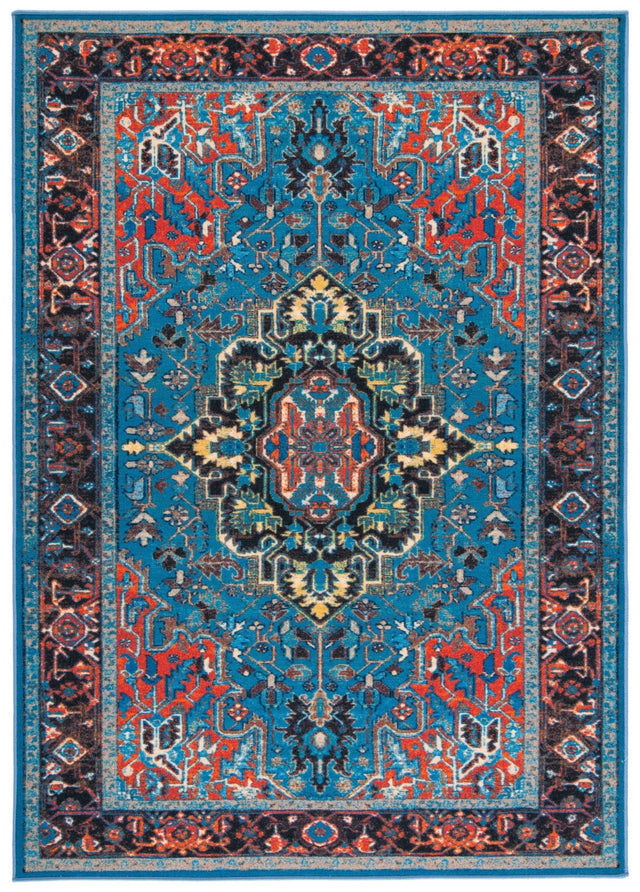 Safavieh Machine Washable Journey Jny107M Blue/Red Rug - Safavieh - jny107m - 4