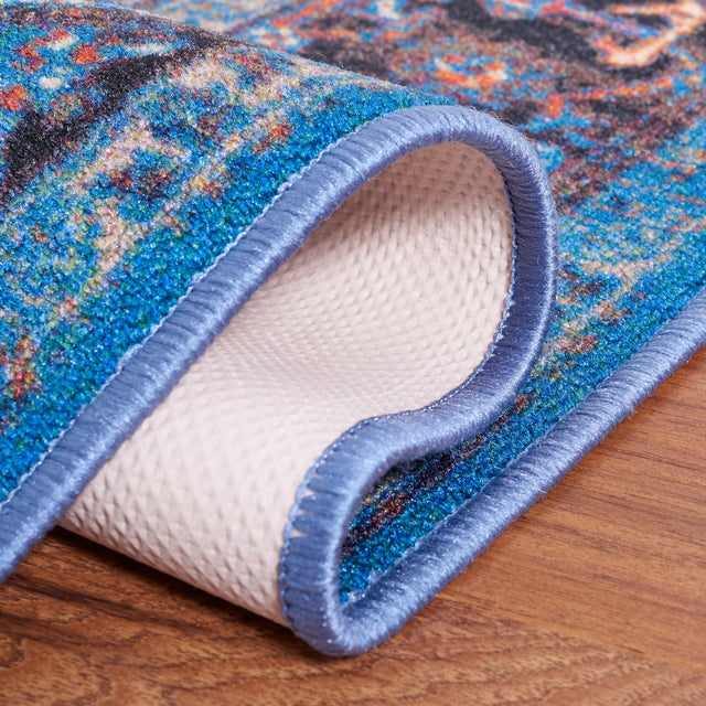 Safavieh Machine Washable Journey Jny107M Blue/Red Rug - Safavieh - jny107m - 7r