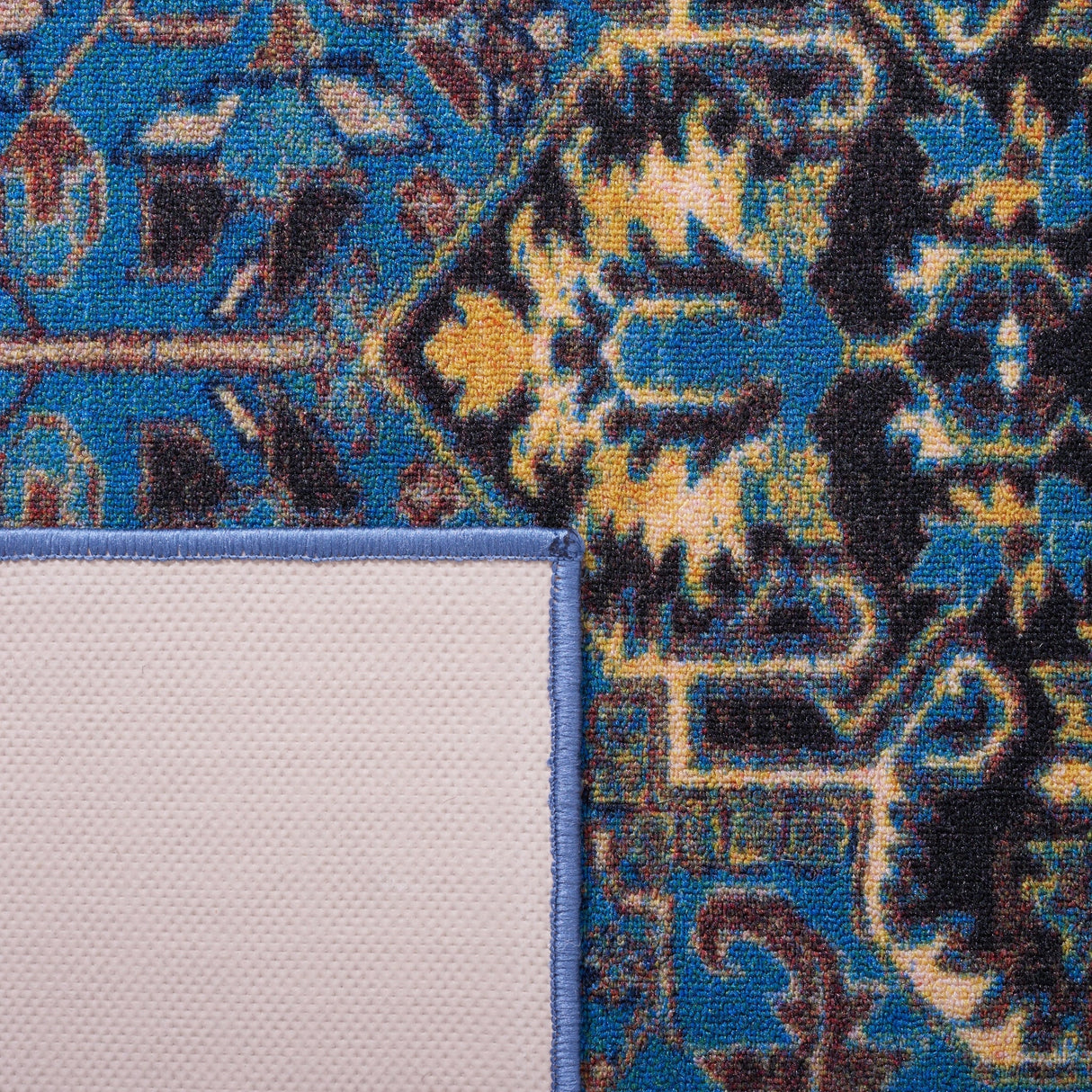 Safavieh Machine Washable Journey Jny107M Blue/Red Rug - Safavieh - jny107m - 7r