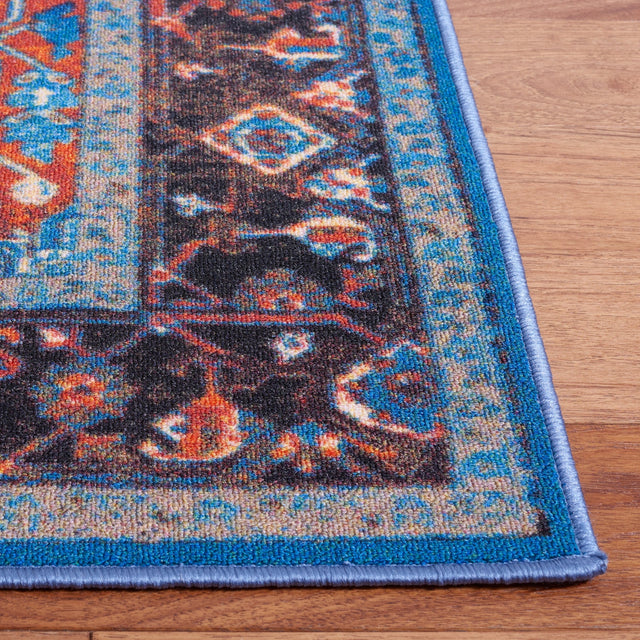 Safavieh Machine Washable Journey Jny107M Blue/Red Rug - Safavieh - jny107m - 7r
