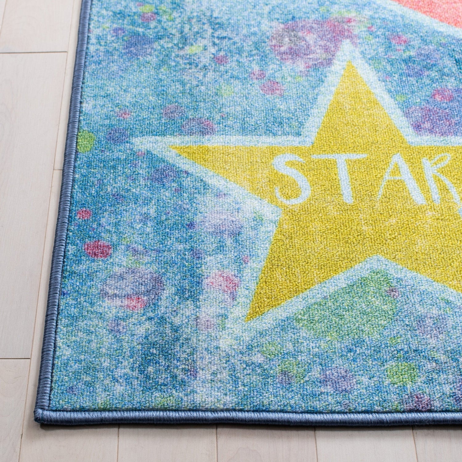 Safavieh Machine Washable Kids Playhouse Kph201M Blue/Pink Rug - Safavieh - kph201m - 5r