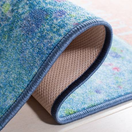 Safavieh Machine Washable Kids Playhouse Kph201M Blue/Pink Rug - Safavieh - kph201m - 5r