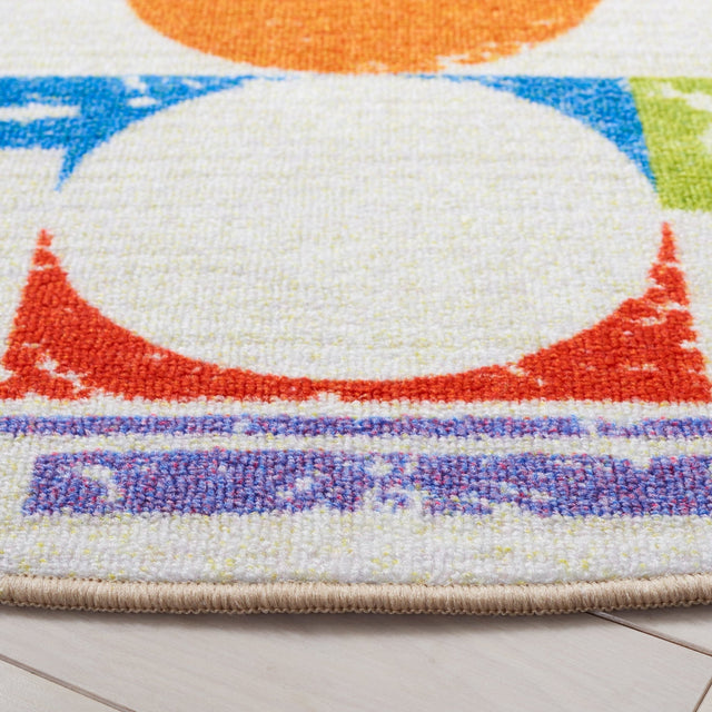 Safavieh Machine Washable Kids Playhouse Kph203A Ivory/Red Rug - Safavieh - kph203a - 3