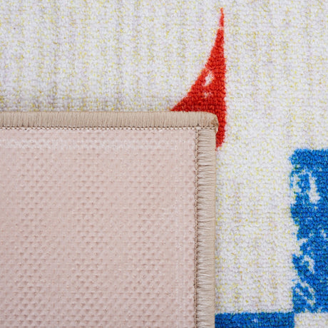 Safavieh Machine Washable Kids Playhouse Kph203A Ivory/Red Rug - Safavieh - kph203a - 5r