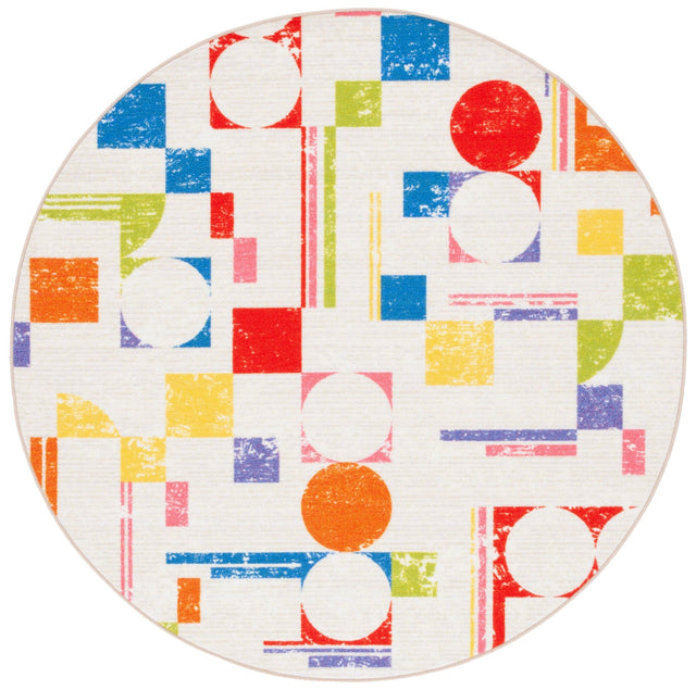 Safavieh Machine Washable Kids Playhouse Kph203A Ivory/Red Rug - Safavieh - kph203a - 5r