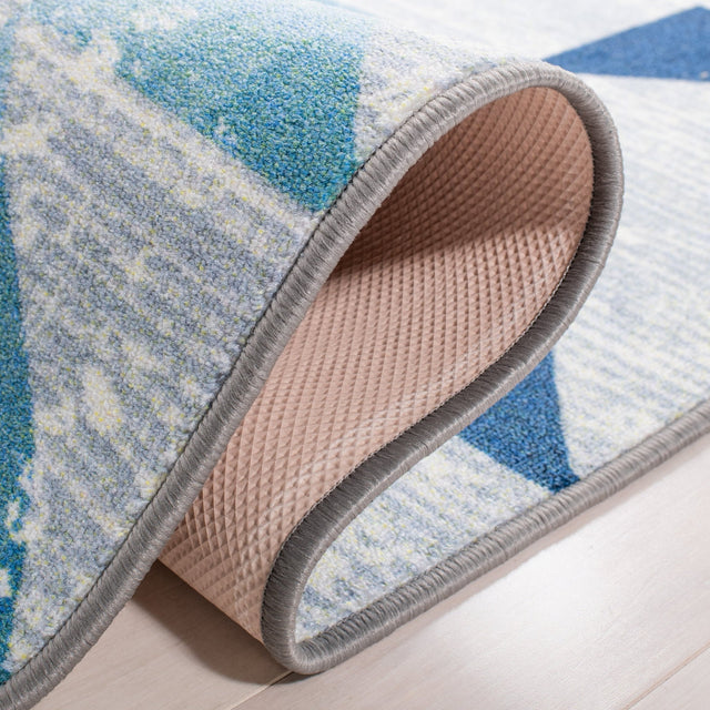 Safavieh Machine Washable Kids Playhouse Kph222F Grey/Blue Rug - Safavieh - kph222f - 5r