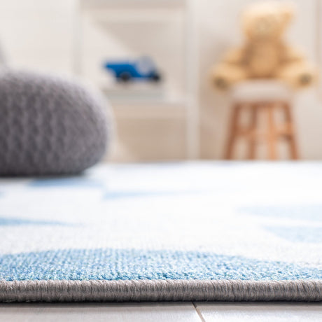 Safavieh Machine Washable Kids Playhouse Kph222F Grey/Blue Rug - Safavieh - kph222f - 5r