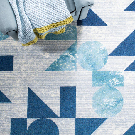 Safavieh Machine Washable Kids Playhouse Kph222F Grey/Blue Rug - Safavieh - kph222f - 5r