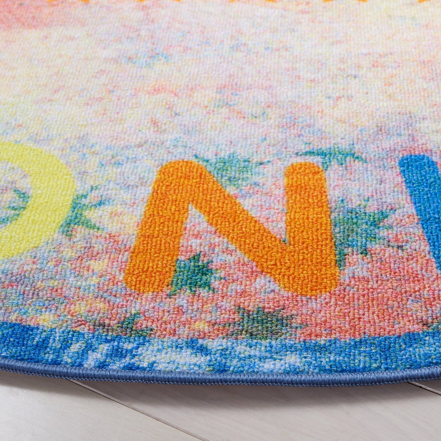 Safavieh Machine Washable Kids Playhouse Kph251M Blue/Orange Rug - Safavieh - kph251m - 3