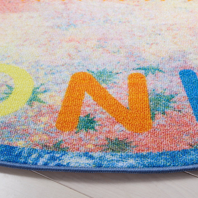 Safavieh Machine Washable Kids Playhouse Kph251M Blue/Orange Rug - Safavieh - kph251m - 3