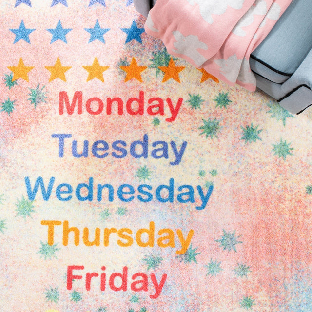 Safavieh Machine Washable Kids Playhouse Kph251M Blue/Orange Rug - Safavieh - kph251m - 5r