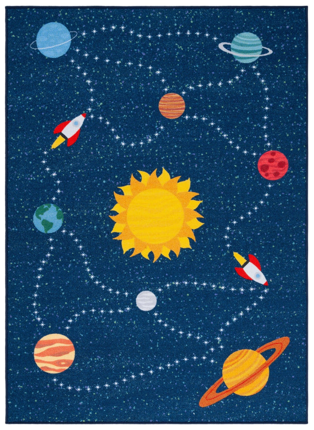 Safavieh Machine Washable Kids Playhouse Kph253N Navy/Gold Rug - Safavieh - kph253n - 3