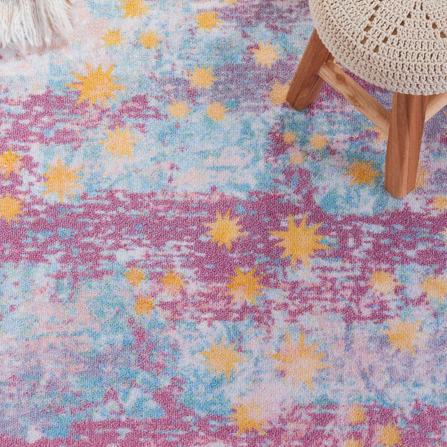 Safavieh Machine Washable Kids Playhouse Kph257V Purple/Light Blue Rug - Safavieh - kph257v - 5r