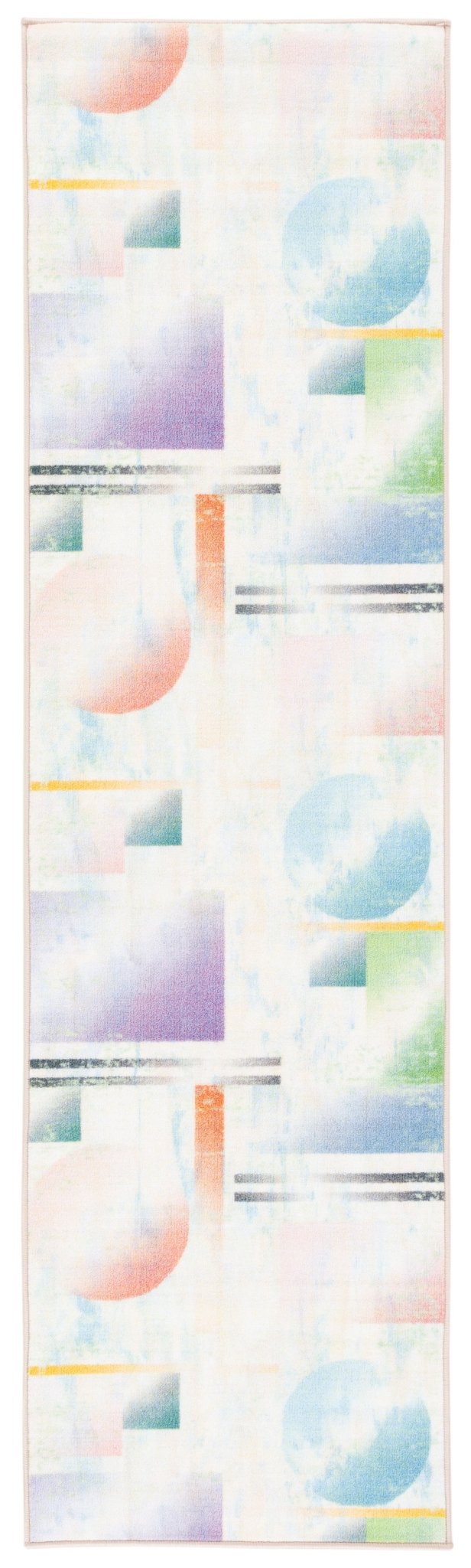 Safavieh Machine Washable Paint Brush Ptb107M Blue/Ivory Rug - Safavieh - ptb107m - 28