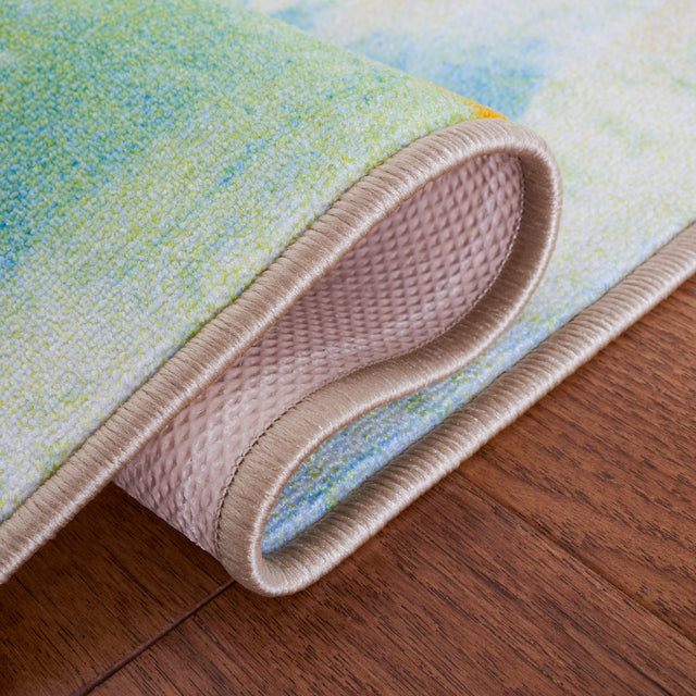 Safavieh Machine Washable Paint Brush Ptb107M Blue/Ivory Rug - Safavieh - ptb107m - 7r