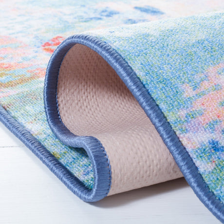 Safavieh Machine Washable Paint Brush Ptb158U Blush Pink/Green Rug - Safavieh - ptb158u - 28