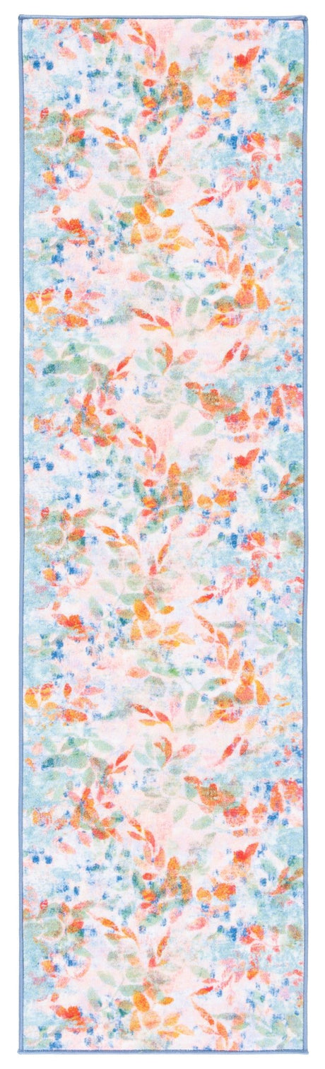 Safavieh Machine Washable Paint Brush Ptb158U Blush Pink/Green Rug - Safavieh - ptb158u - 28