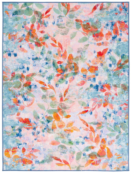 Safavieh Machine Washable Paint Brush Ptb158U Blush Pink/Green Rug - Safavieh - ptb158u - 3