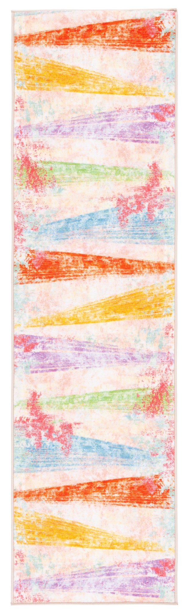 Safavieh Machine Washable Paint Brush Ptb173U Pink/Blue Rug - Safavieh - ptb173u - 28