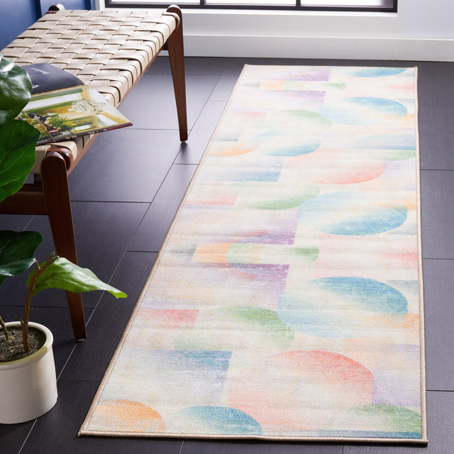 Safavieh Machine Washable Paint Brush Ptb187M Blue/Purple Rug - Safavieh - ptb187m - 28