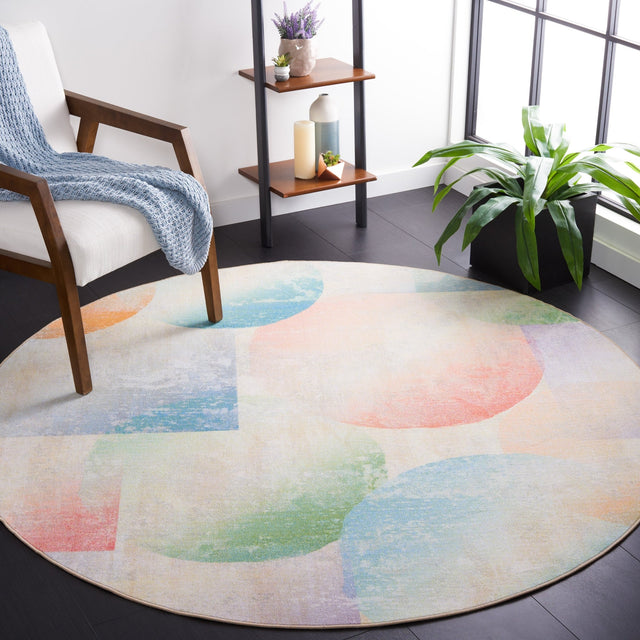 Safavieh Machine Washable Paint Brush Ptb187M Blue/Purple Rug - Safavieh - ptb187m - 28