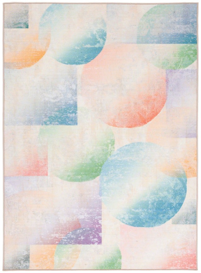 Safavieh Machine Washable Paint Brush Ptb187M Blue/Purple Rug - Safavieh - ptb187m - 3